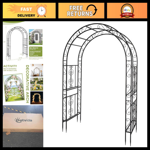 7ft metal garden - 7ft,