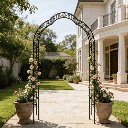 Metal garden arch assemble - metal,