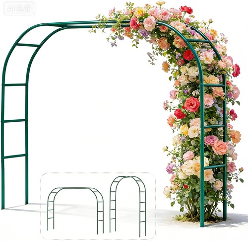 Metal garden arch w x - 4.6'w,