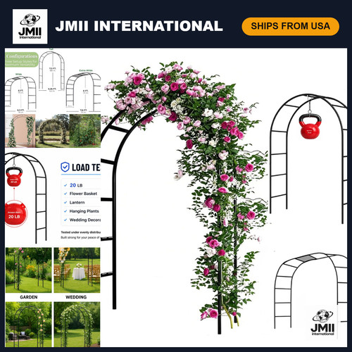 8ft metal garden arch - 7.8ft,