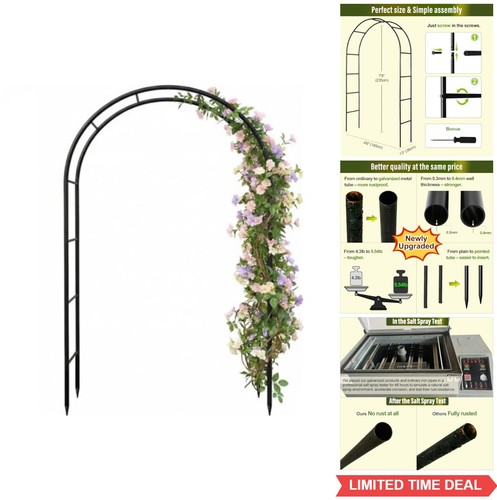 Garden arch galvanized metal - garden,