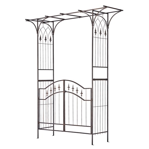 Metal garden arch - metal, arch,