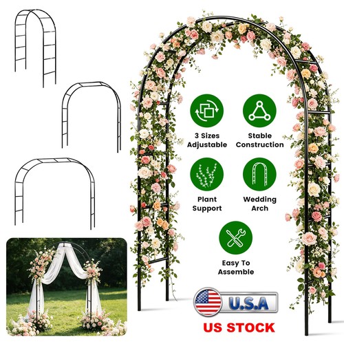 Adjustable metal garden arch - adjustable,