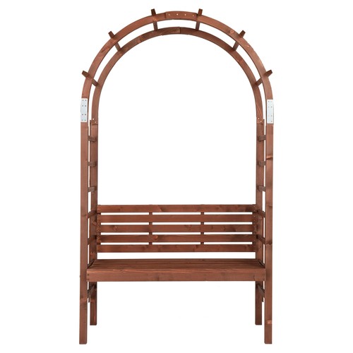 8ft wooden arch with bench - 6.8ft,