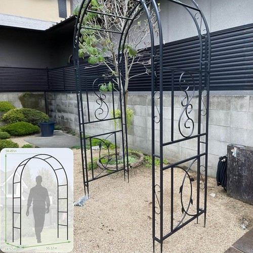 Metal garden arch with - metal, ground