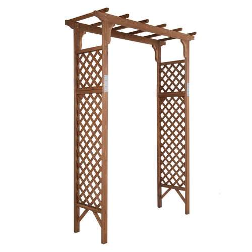 Wood garden arch - garden,
