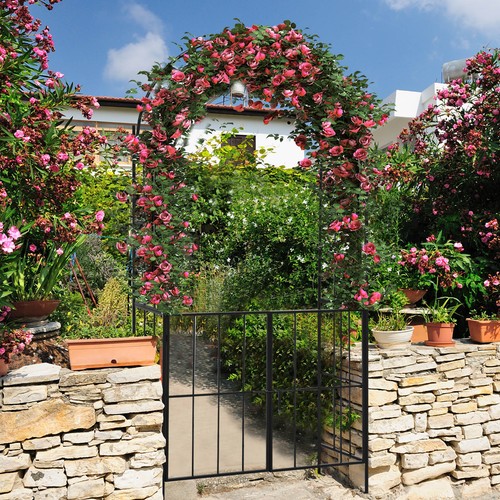 Garden arch arbor - arbor, trellis