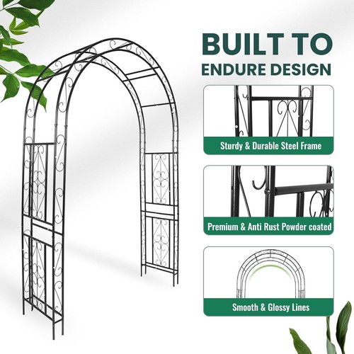 Metal garden arch 0ft - high, x