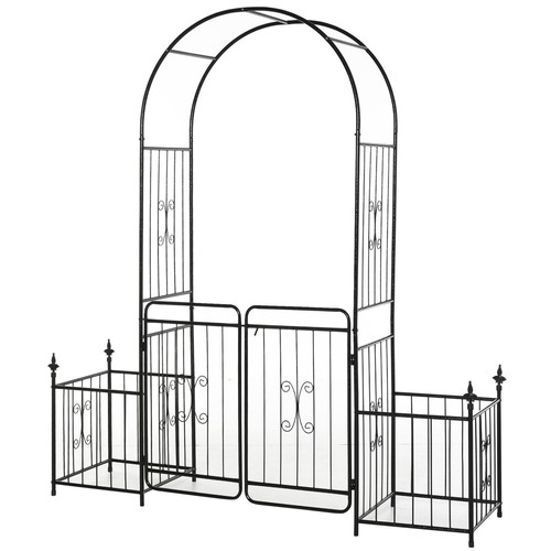 Garden arch arbor with trellis - arbor,