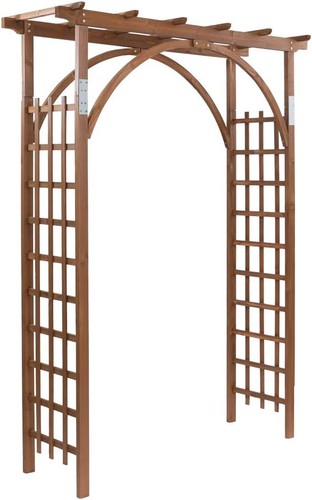 85in wooden arbor - wooden, garden