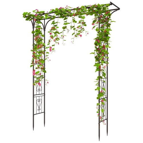 87in garden arbor - 87in, metal