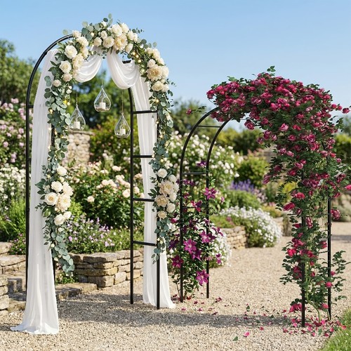 Metal garden arch - arch, trellis