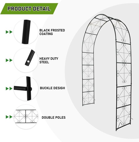 Metal garden arch 2ft - garden, x